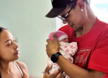 Primeiro bebê nascido na Maternidade da Campanha.