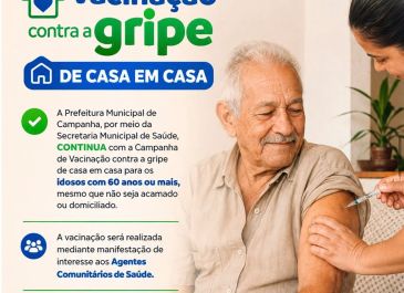 Vacinação contra gripe de casa em casa!