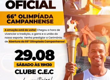 Abertura da 66ª Olimpíada Campanhense!