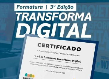 Formatura da 3ª Edição do Transforma Digital